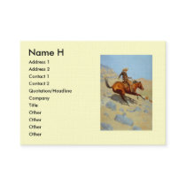 Frederic Remington's The Cowboy (1902) business cards