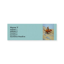 Frederic Remington's The Cowboy (1902) business cards