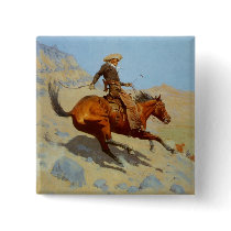 Frederic Remington's The Cowboy (1902) buttons