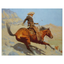 Frederic Remington's The Cowboy (1902) flyers