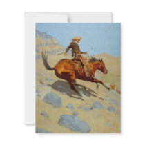 Frederic Remington's The Cowboy (1902) Custom Announcement