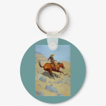 Frederic Remington's The Cowboy (1902) keychains