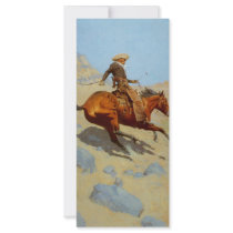 Frederic Remington's The Cowboy (1902) Customized Rack Card