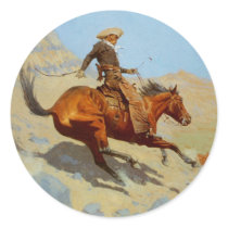Frederic Remington's The Cowboy (1902) stickers