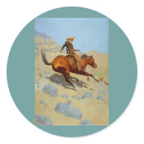 Frederic Remington's The Cowboy (1902) stickers