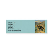 Frederic Remington's The Indian Trapper (1889) business cards