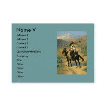 Frederic Remington's The Indian Trapper (1889) business cards