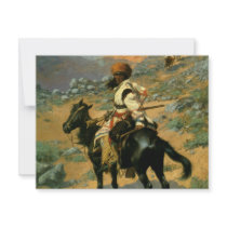 Frederic Remington's The Indian Trapper (1889) invitations by MasterpieceGallery Frederic Remington's The Indian Trapper (1889) invitations