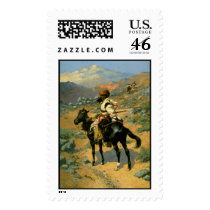 Frederic Remington's The Indian Trapper (1889) postage