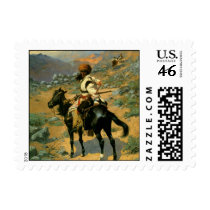 Frederic Remington's The Indian Trapper (1889) postage