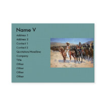 Frederic Remington's The Mexican Major (1889) business cards