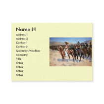 Frederic Remington's The Mexican Major (1889) business cards
