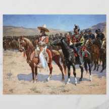 Frederic Remington's The Mexican Major (1889) Flyer