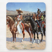 Frederic Remington's The Mexican Major (1889) mousepads