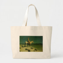 Frederic Remington's The Night Herder (circa 1908) Tote Bag