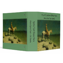 Frederic Remington's The Night Herder (circa 1908) binders by MasterpieceGallery Frederic Remington's The Night Herder (circa 1908) binders