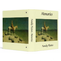 Frederic Remington's The Night Herder (circa 1908) binders by MasterpieceGallery Frederic Remington's The Night Herder (circa 1908) binders
