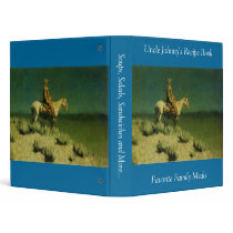 Frederic Remington's The Night Herder (circa 1908) binders by MasterpieceGallery Frederic Remington's The Night Herder (circa 1908) binders