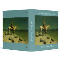 Frederic Remington's The Night Herder (circa 1908) binders by MasterpieceGallery Frederic Remington's The Night Herder (circa 1908) binders