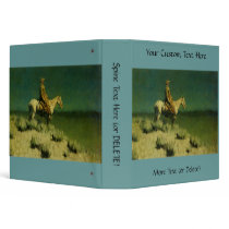 Frederic Remington's The Night Herder (circa 1908) binders by MasterpieceGallery Frederic Remington's The Night Herder (circa 1908) binders