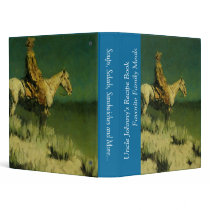Frederic Remington's The Night Herder (circa 1908) binders