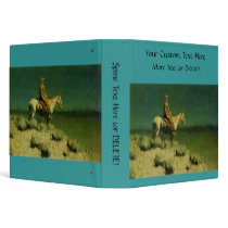 Frederic Remington's The Night Herder (circa 1908) binders by MasterpieceGallery Frederic Remington's The Night Herder (circa 1908) binders