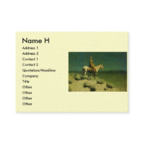 Frederic Remington's The Night Herder (circa 1908) business cards