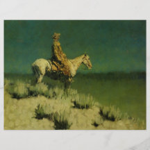 Frederic Remington's The Night Herder (circa 1908) Custom Flyer