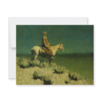 Frederic Remington's The Night Herder (circa 1908) invitations by MasterpieceGallery Frederic Remington's The Night Herder (circa 1908) invitations