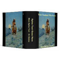 Frederic Remington's The Outlier 1909 binders