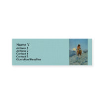 Frederic Remington's The Outlier 1909 business cards