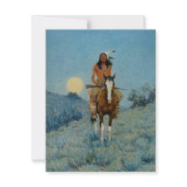 Frederic Remington's The Outlier 1909 Personalized Announcement