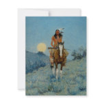 Frederic Remington's The Outlier 1909 Personalized Announcement