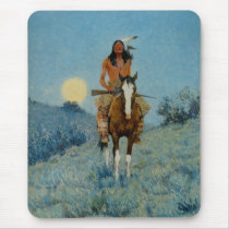 Frederic Remington's The Outlier 1909 mousepads