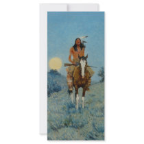 Frederic Remington's The Outlier 1909 rack cards by MasterpieceGallery Frederic Remington's The Outlier 1909 rack cards