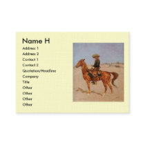 Frederic Remington's The Puncher (1895) business cards