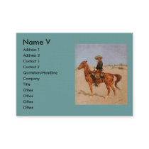 Frederic Remington's The Puncher (1895) business cards