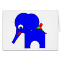 Frederic the Frog - hiding behind Blueberry's ear cards