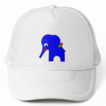 Frederic the Frog - hiding behind Blueberry's ear hats
