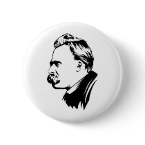 Frederich Nietzsche Portrait Button by strk3 Frederich Nietzsche Portrait Button