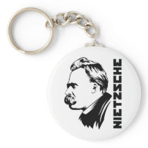 Frederich Nietzsche Portrait Keychain