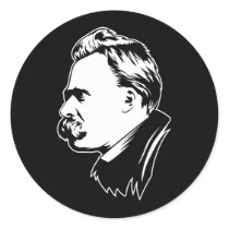 Frederich Nietzsche Portrait Sticker by strk3 Frederich Nietzsche Portrait Sticker