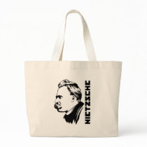 Frederich Nietzsche Portrait Tote Bag by strk3 Frederich Nietzsche Portrait Tote Bag