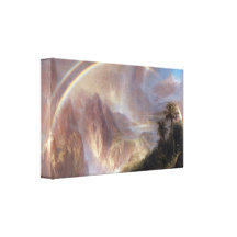 Frederick Church - Rainy season in the tropics Stretched Canvas Print