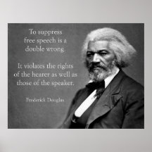 Frederick Douglass Free Speech Posters