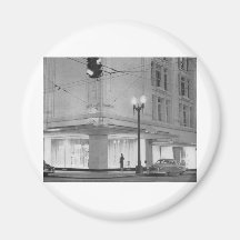 Frederick & Nelson, night view c1952 Refrigerator Magnet