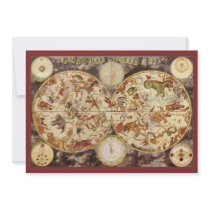 Frederik de Wit Celestial Map, 1680 invitations