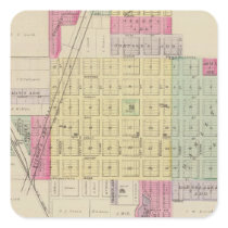 Fredonia, Benedict, Buffalo, Kansas Square Sticker