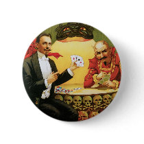 Fredrik The Great ~ Magician Vintage Magic Act Button