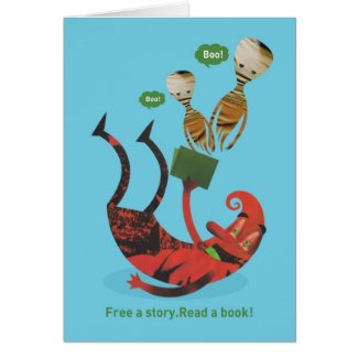 Free a story - read a book! card